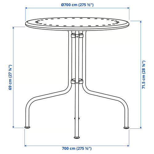 LÄCKÖ Table, outdoor