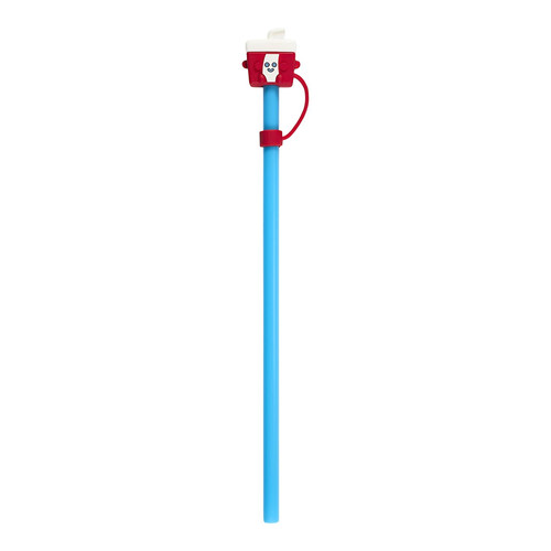 Reusable Plastic Straw Set (4 Pieces) Fast Food
