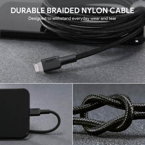 Aukey Lightning Cable CB-AL05, black