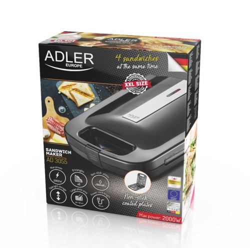 Adler Sandwich Maker 2000W AD 3055