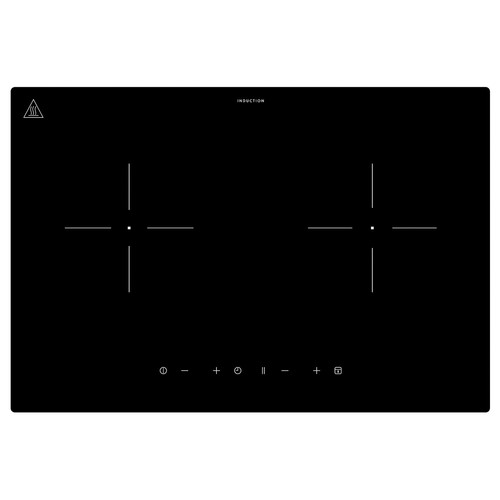 LAGAN Induction hob, plug-in 2 zones/black