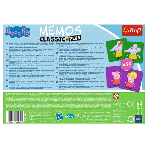 Trefl Memos Classic and Plus Peppa Pig Game 3+
