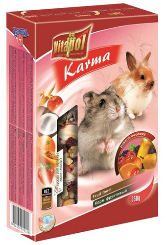 Vitapol Supplementary Fruit Food for Hamster & Rabbit 350g