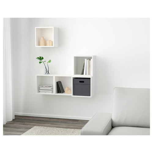EKET Wall-mounted cabinet combination, white, 105x35x120 cm