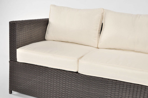 Outdoor 3-seat Sofa MALAGA, brown