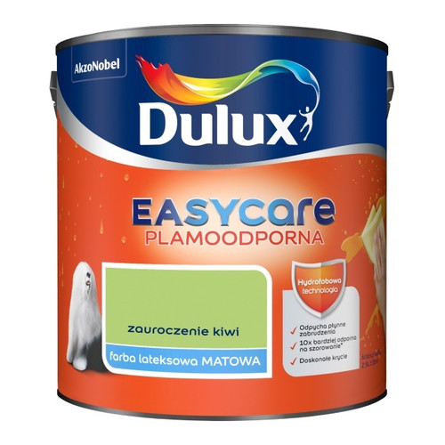 Dulux EasyCare Matt Latex Stain-resistant Paint 2.5l passion for kiwi