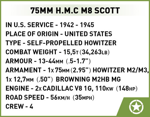 COBI Blocks H.M.C M8 Scott 525pcs 8+