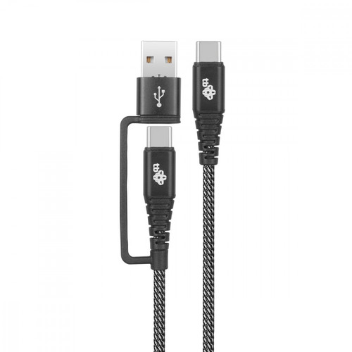 TB USB Cable USB A/C - USB C Cable 1.2 m, black