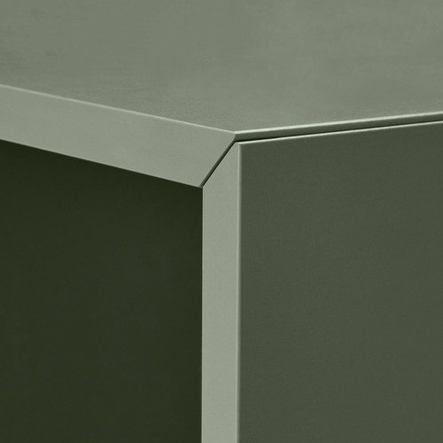BESTÅ / EKET Cabinet combination for TV, white/grey-green, 180x42x170 cm