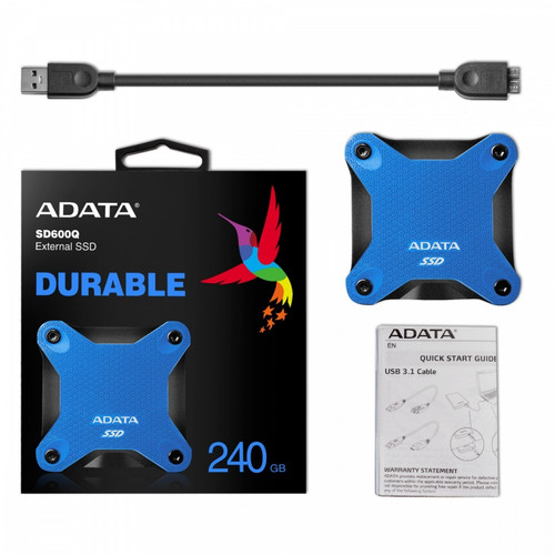 Adata SSD External SD600Q 240GB USB3.1, blue