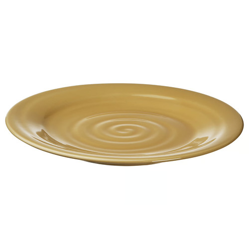 SANDSKÄDDA Side plate, yellow, 20 cm