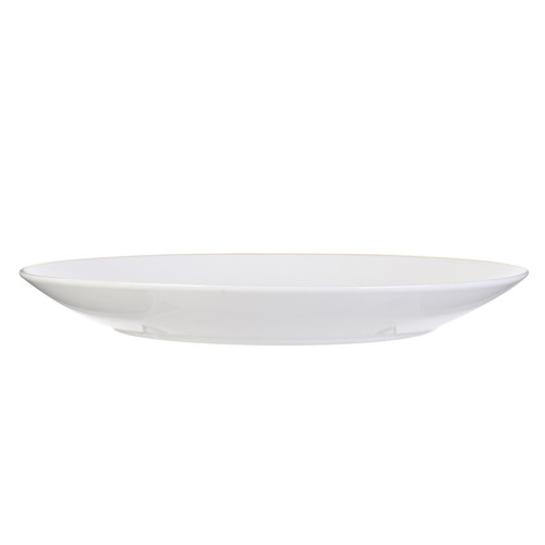Plate Pearl Gold 27cm, white