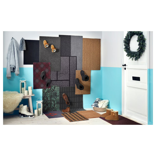 TRAMPA Door mat, natural, 40x60 cm
