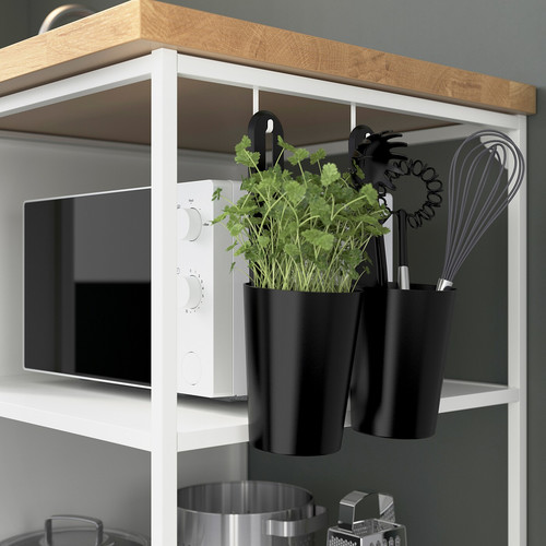 ENHET Kitchen, white, 183x63.5x222 cm