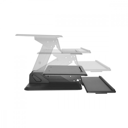 MacLean Sit-stand Desktop Workstation MC-792, black