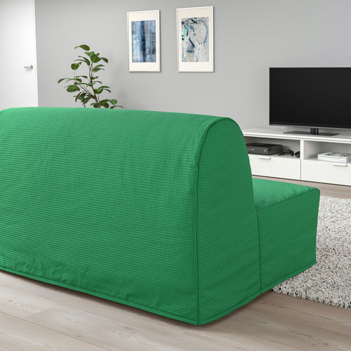 LYCKSELE LÖVÅS 2-seat sofa-bed, Vansbro bright green