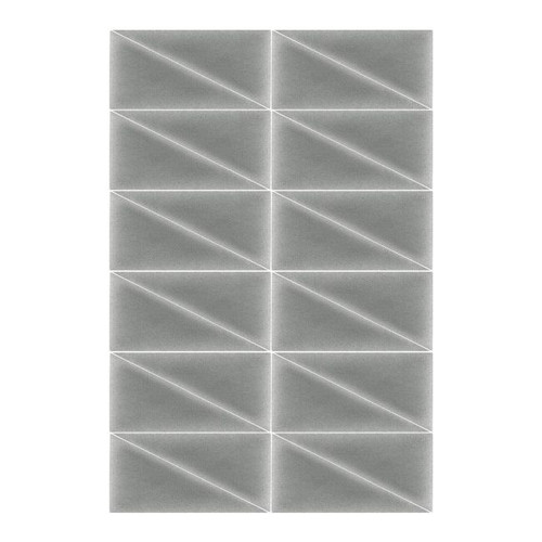 Upholstered Wall Panel Triangle Stegu Mollis 15x30cm 2pcs L, grey