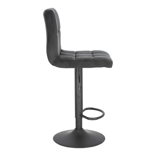 Bar Stool with Backrest Dafne VIC, black