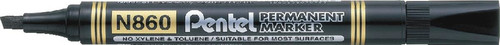 Pentel Chisel Point Marker N860 12pcs, black