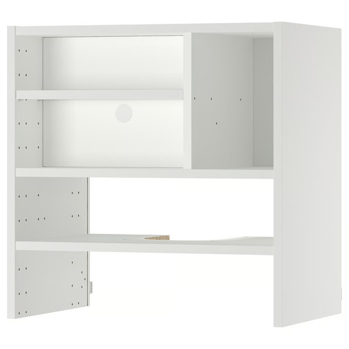 METOD Wall cb frm f b-in extractor hood, white, 60x37x60 cm