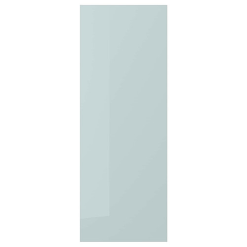 KALLARP Cover panel, high-gloss light grey-blue, 39x106 cm