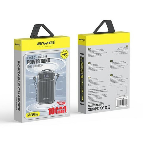 AWEI Power Bank Powerbank 10000mAh 38.5W P89K