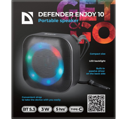 Defender Portable Bluetooth Speaker Enjoy 10