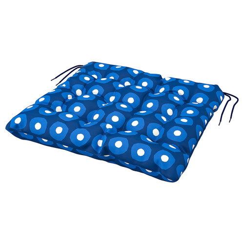 KLÖSAN Chair cushion, outdoor, dark blue, 50x50 cm