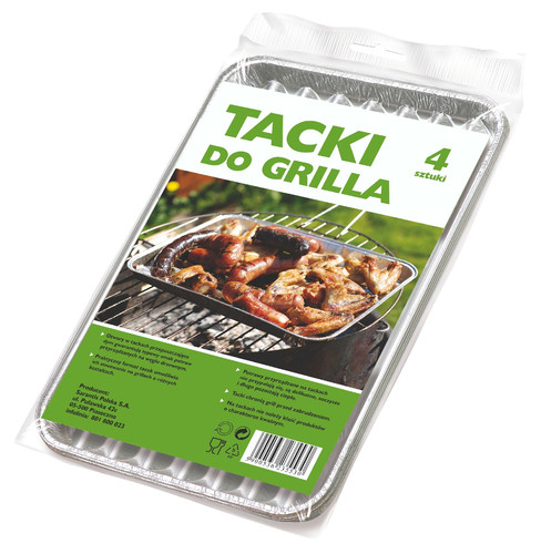 Grill BBQ Trays, large, 4pcs