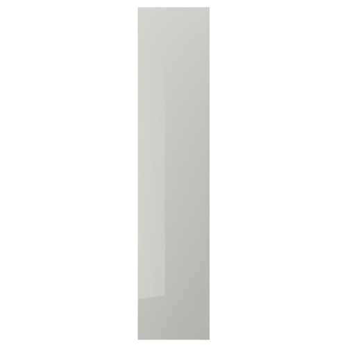 FARDAL Door, high-gloss light grey, 50x229 cm