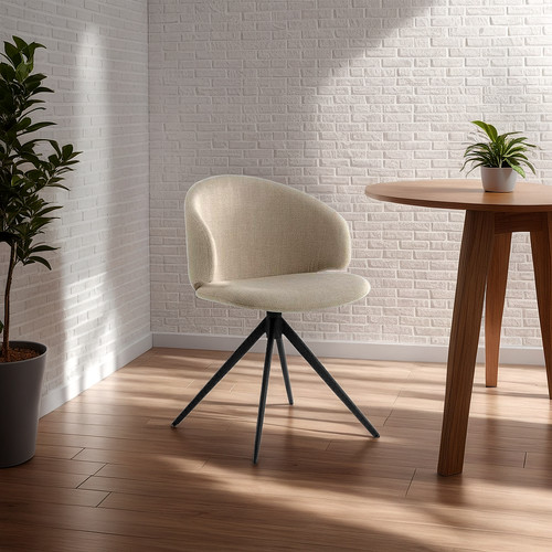 Dining/Conference Chair Ella, beige/black