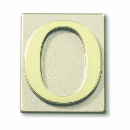 Self Adhesive House Digit "0" 4x4.7 cm, olive