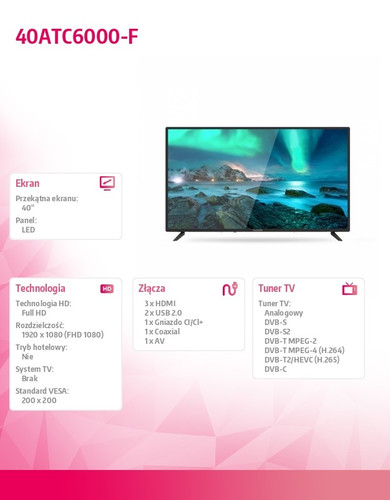 Allview 40" TV LED 40ATC6000-F