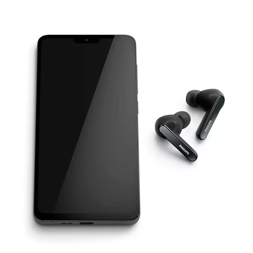 Philips True Wireless Earphones In-Ear Headphones Bluetooth TAT5506BK/00, black