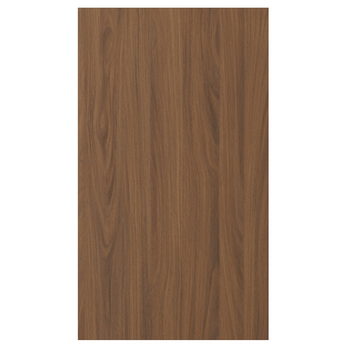 TISTORP Front for dishwasher, brown walnut effect, 45x80 cm