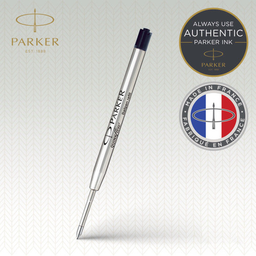 Parker QUINKflow Ballpoint Refill Black (M) 10pcs