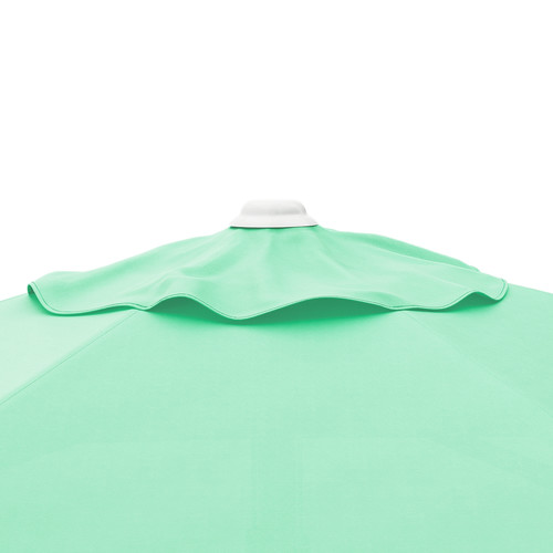 HÖGÖN / IGGÖN Parasol with base, light green/dark grey, 270 cm
