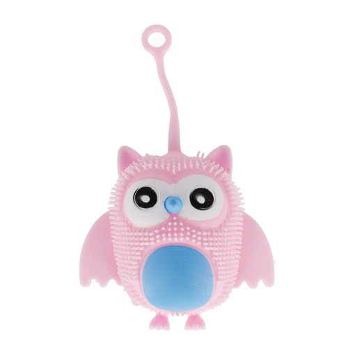 Anti-Stress Squishy Toy Owl 9cm, 1pc, assorted colours, 3+