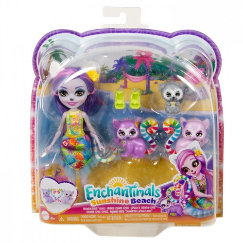 Enchantimals Sunshine Beach Lorinda Lemur HRX86 4+