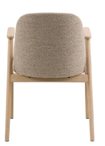 Dining Chair Leo, beige/oak