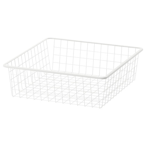 JONAXEL Wire basket, white, 50x51x15 cm