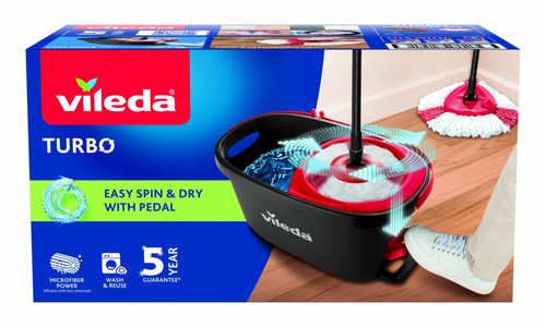 Vileda Easy Wring & Clean TURBO Mop & Bucket Set