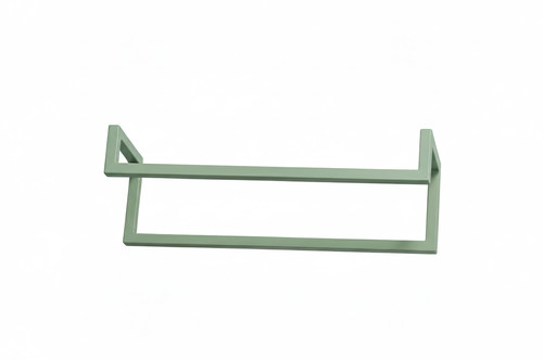 Double Wall-Mounted Towel Rail, green
