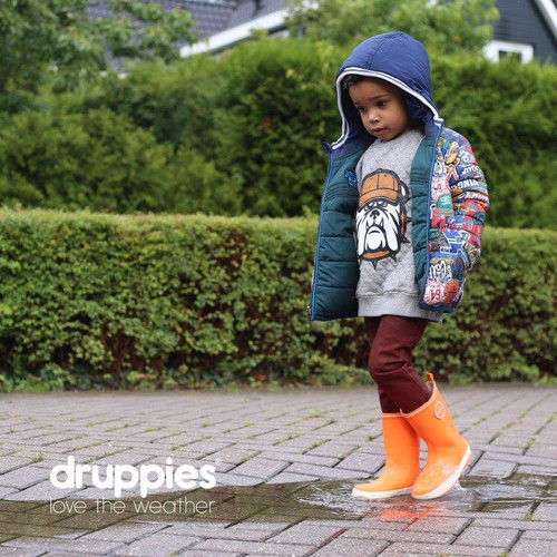 Druppies Rainboots Wellies for Kids Fashion Boot Size 23, orange