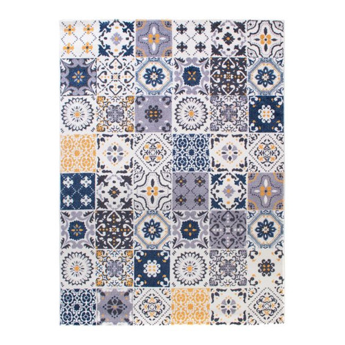 Rug Valence 150 x 200 cm, blue/gold