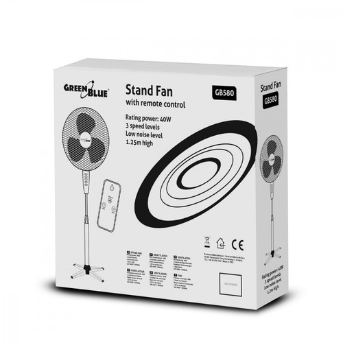 GreenBlue Floor Fan with Remote Control 40W GB580