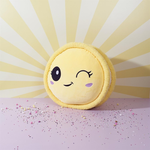 Macaroon Plush Toy Cushion, yellow