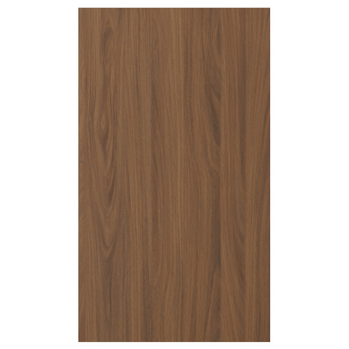 TISTORP Front for dishwasher, brown walnut effect, 45x80 cm