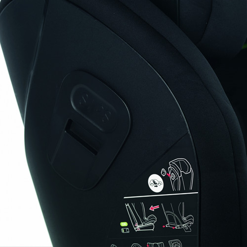 Jané Adjustable Child Car Seat Maximum Safety iRacer 100-150cm, dim grey