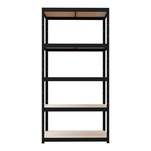 GoodHome Shelving Unit Ryle 179 x 90 x 40 cm 5 Shelves, black